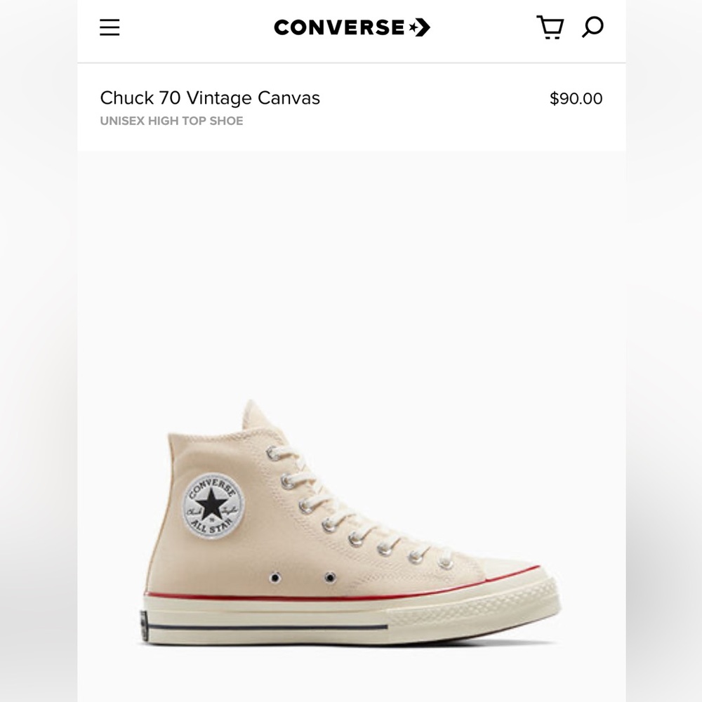 NWT Converse Chuck 70